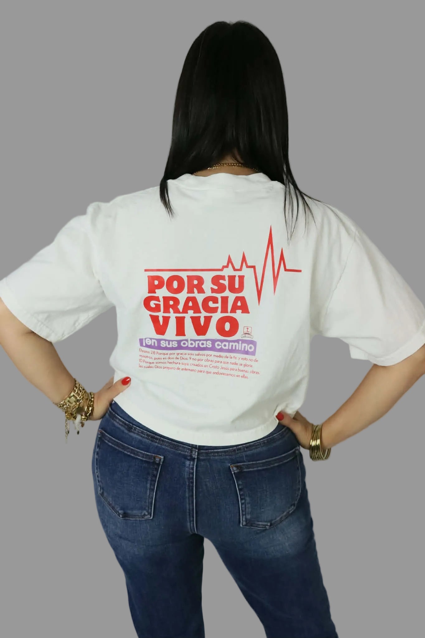 Por Su Gracia Vivo - Crop Top