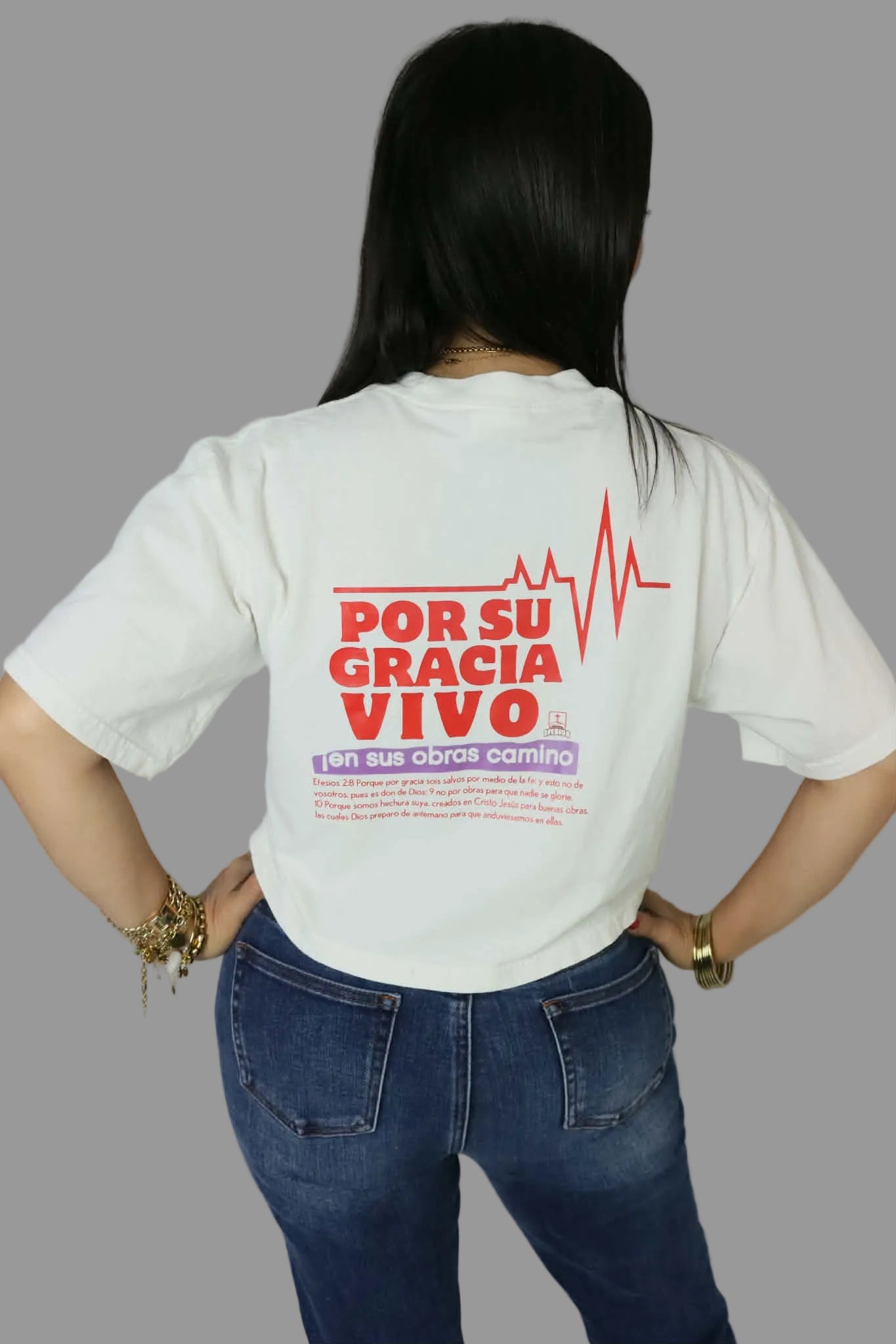 Por Su Gracia Vivo - Crop Top